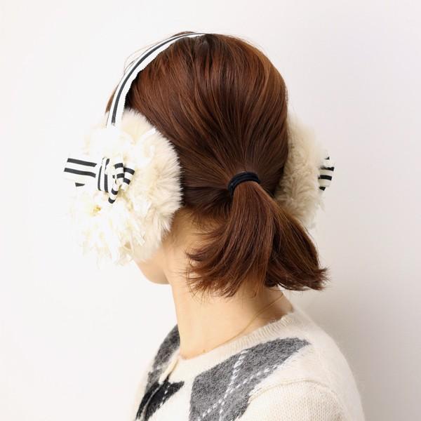 Barairo no Boushi バラ色の帽子 耳あて ファー 日本製 16AW リボン
