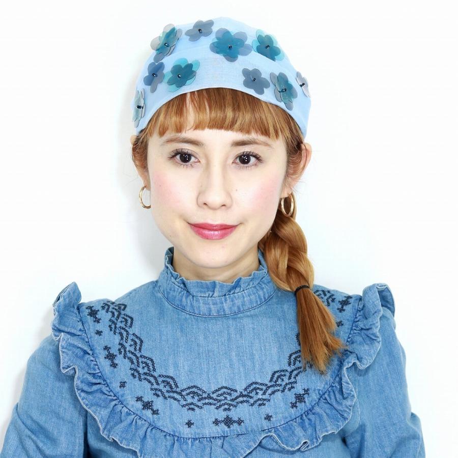 Barairo no Boushi ヘアバンド 春夏 花 飾り付き 日本製 バラ色