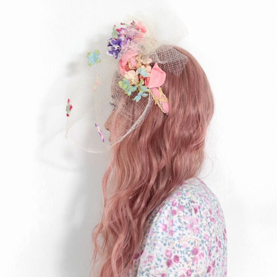 Barairo no Boushi ヘッドドレス 可愛い ウエディング 春夏 チュール