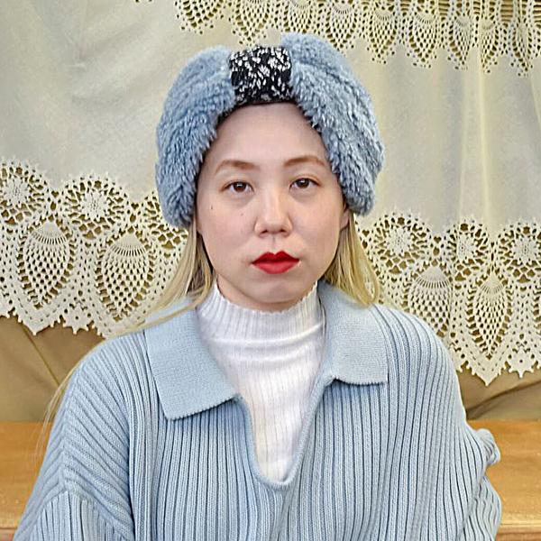 Barairo no Boushi ヘアバンド もこもこ 可愛い レディース 帽子