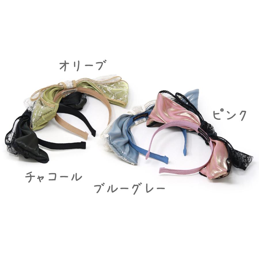 Barairo no Boushi カチューシャ レース リボン サテン バラ色の帽子 5