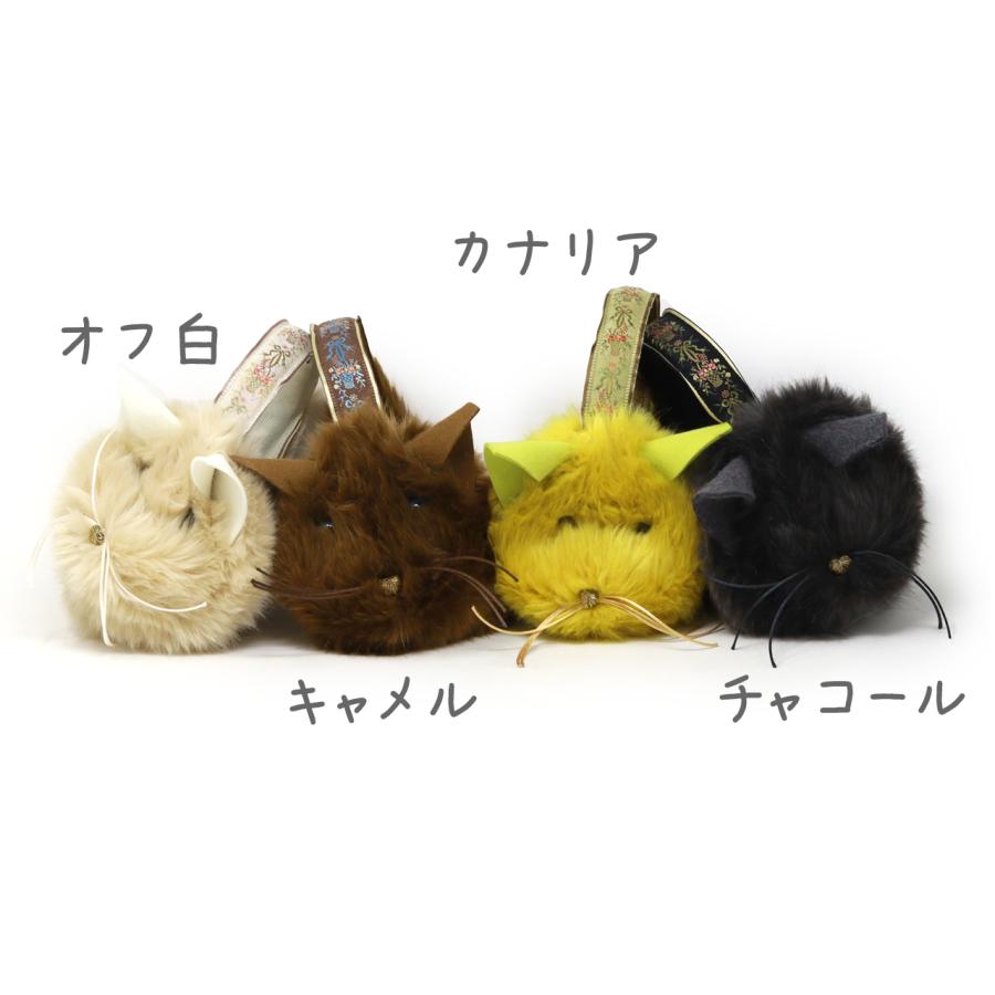 Barairo no Boushi イヤマフ 耳あて ファー 暖かい 日本製 ネコ 小物