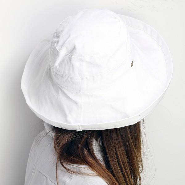 ハット レディース 帽子 つば広 スカラ インポート SCALA EDGE UP アウトドア 紫外線カット UVカット ホワイト｜elehelm-hatstore｜04