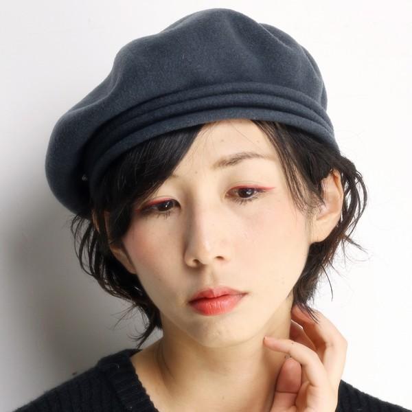 ローレール ベレー 帽子 laulhere ショパン france レディース 小ぶり クラシック パリ 三段 エレガント チャコールグレー
