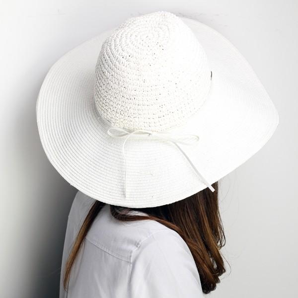 ヴァレンティノ ハット ラビット毛 つば広帽子 女優帽 白 S 56