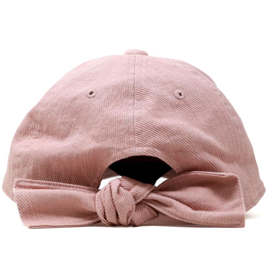 LOGOS レディース 吸汗速乾 キャップ バックリボン ピンク ベージュ