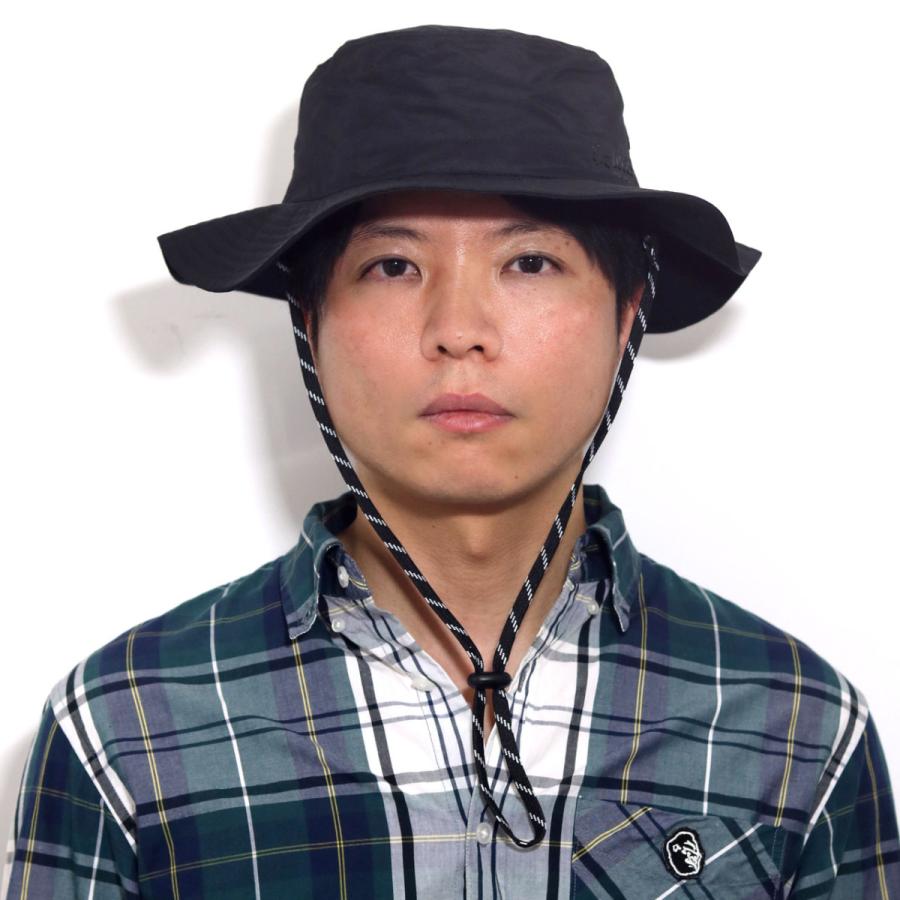 M1207様HERMES ブラック ロゴ付きアウトドアハット 57 ボーラーハット(メーカーサイズ57 ブラック): ブランド小物