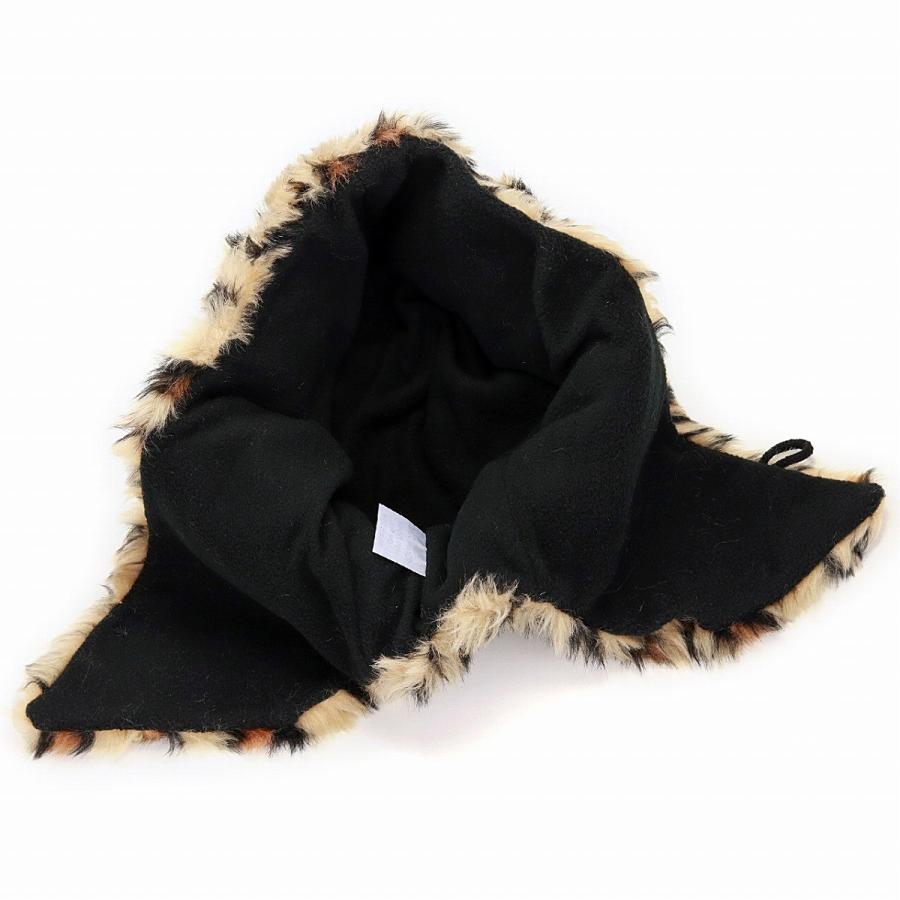 アニマル柄 飛行帽 LTC 秋冬 レディース フード トラッパー ファー