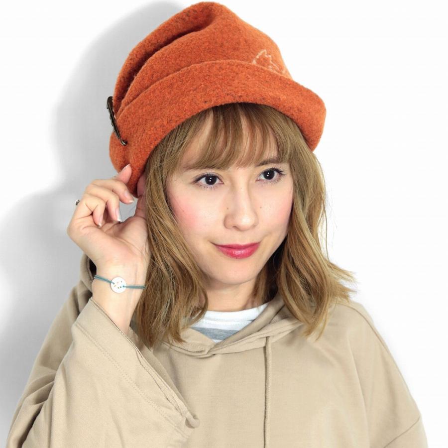 被り物 ピエスドリュシル 深めの帽子 バスク ハット 防寒グッズ Basque ハット レディース Lucile オレンジ Lu 1196 094 Elehelm帽子通販専門店 通販 Yahoo ショッピング