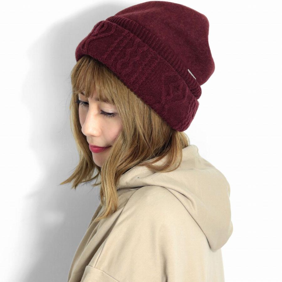 ワッチ Piece De Lucile 保温 ニットキャップ レディース 折りたためる帽子 ピエスドリュシル バスク ボルドー Lu 038 Elehelm帽子通販専門店 通販 Yahoo ショッピング