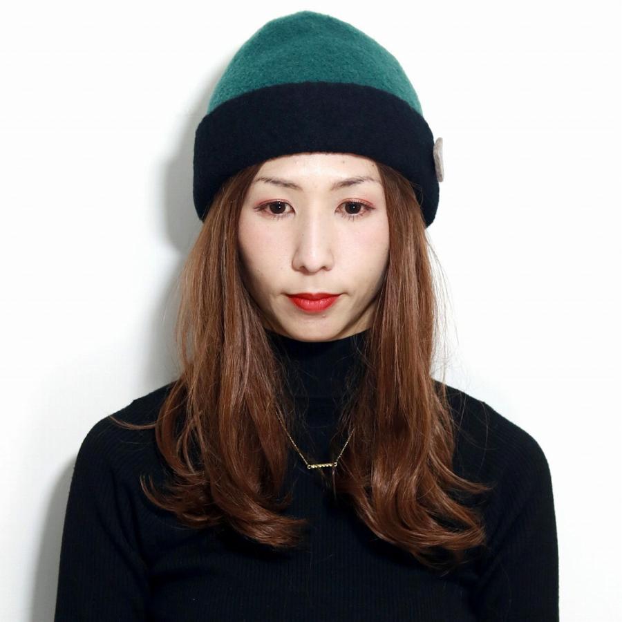 ロールキャップ ブークレー 秋冬 ニット帽 レディース put