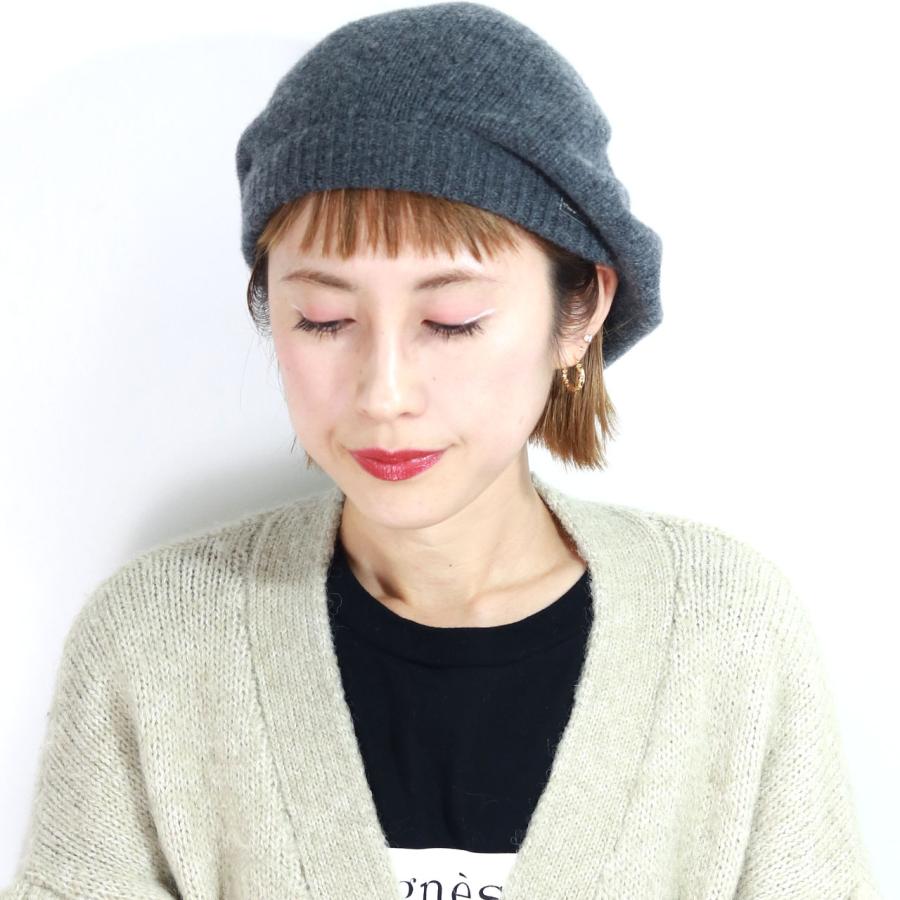 新品未使用 Fairy.Hat フェアリーハット 毛100% ウール ベレー帽 ベレー帽 レディース Piece de Lucile 秋冬 ギャザー ファー カシミア