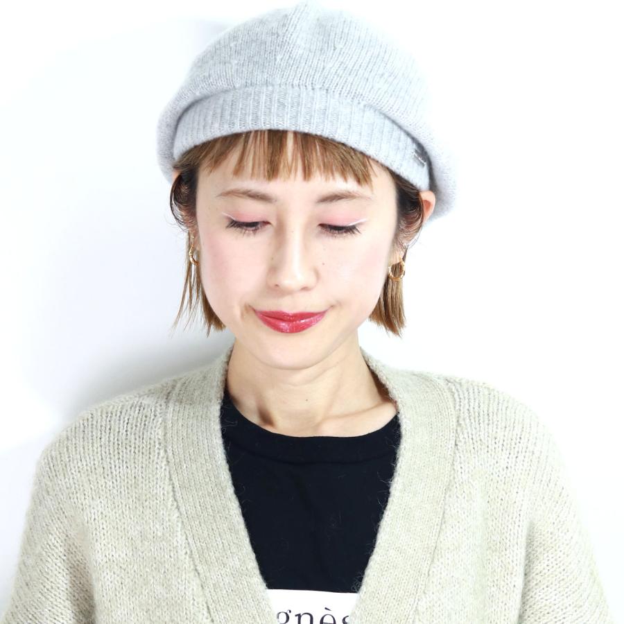 ベレー帽 レディース Piece de Lucile 秋冬 ギャザー ファー カシミア