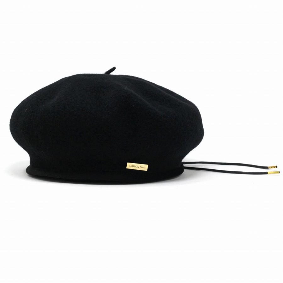 Jane Maple 黒 ベレー帽 ベルベット リボン付き Jane Maple 黒 ベレー帽 ベルベット リボン付き Jane Maple 黒