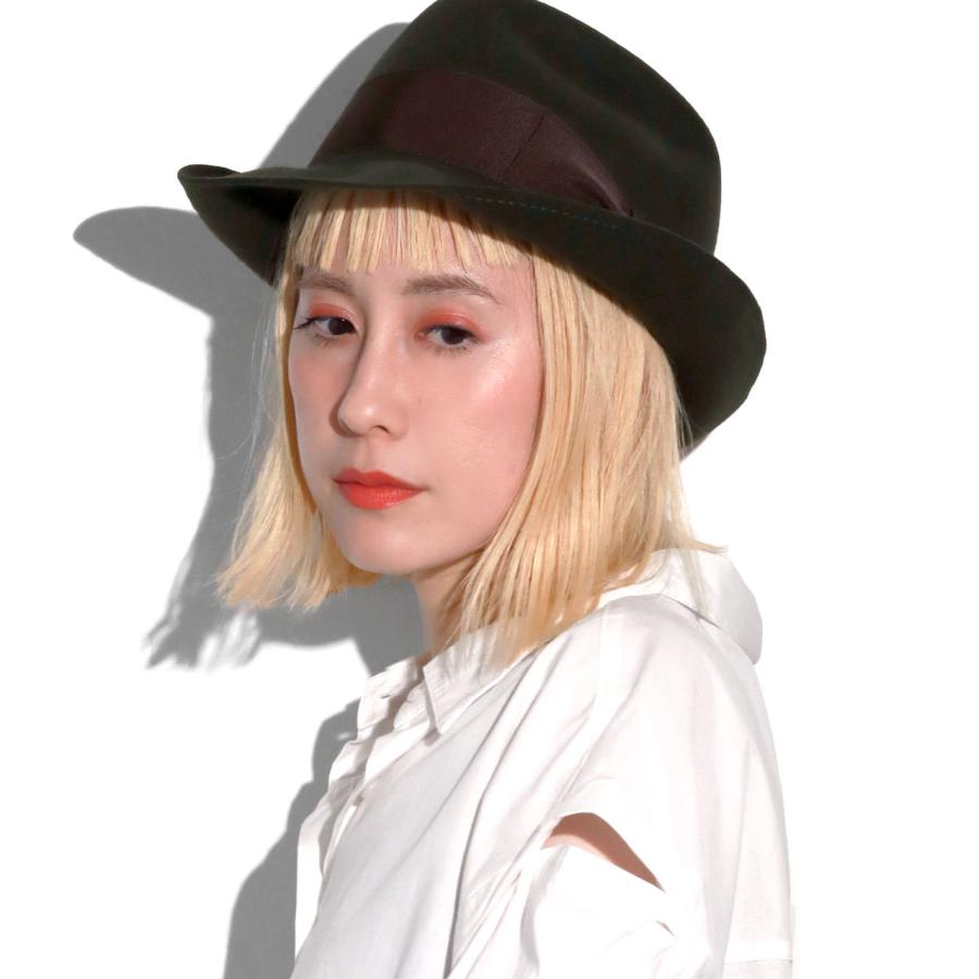 MAISON Birth ハット レディース 中折れハット 羊毛 反り上がり