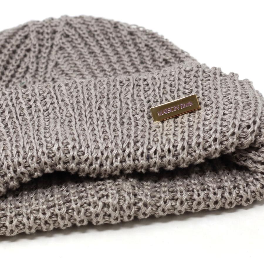 MAISON Birth LINEN STEP KNIT リネンステップニット帽 elehelm-hatstore_mb-20108