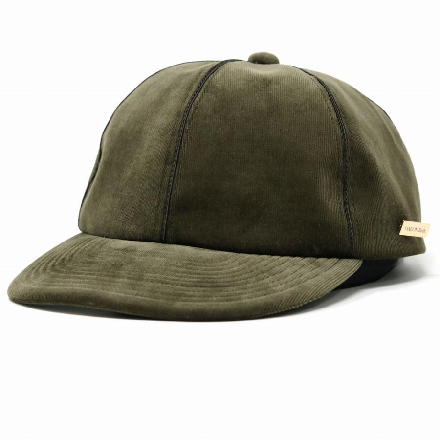 キャップ レディース コーデュロイ キャップ メンズ 秋冬 メゾンバース 帽子 メンズ 帽子 レディース MAISON Birth パイピング 日本製 光沢 / ベージュ ブラック ブラウン［ cap ］20代 ファッション 30代 コーデ 誕生日 プレゼント 帽子 ギフト ラッピング無料 MAISON Birth（メゾンバース） キャップ レディース コーデュロイ