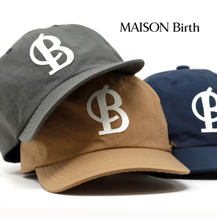 メゾンバース　ナイロンキャップ ほぼ新品 MAISON Birth（メゾンバース） キャップ 深め ナイロン生地 春夏