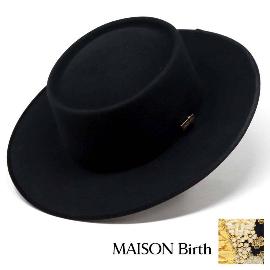 MAISON Birth（メゾンバース） ポークパイハット レディース 金襴 着物