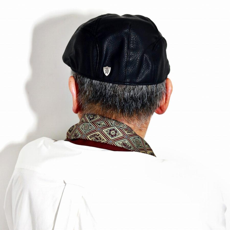 DORFMAN PACIFIC フェイクレザー ハンチング 秋 冬 シボ柄 防寒 メンズ