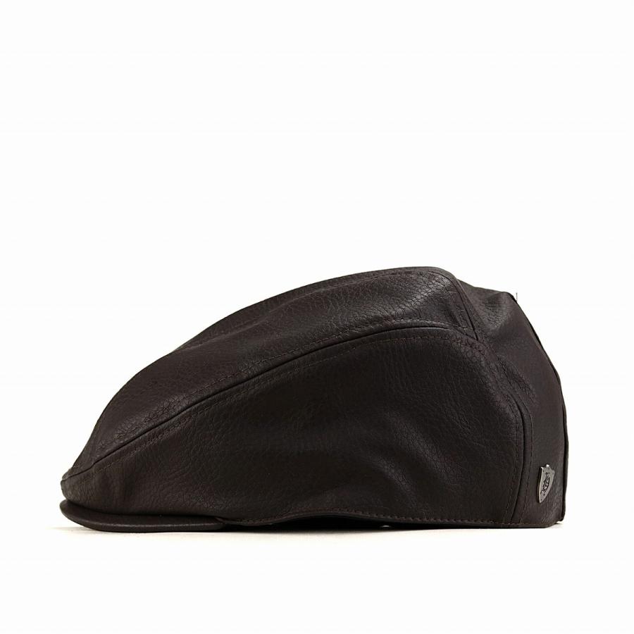 秋 冬 DORFMAN PACIFIC フェイクレザー ハンチング シボ柄 防寒 メンズ