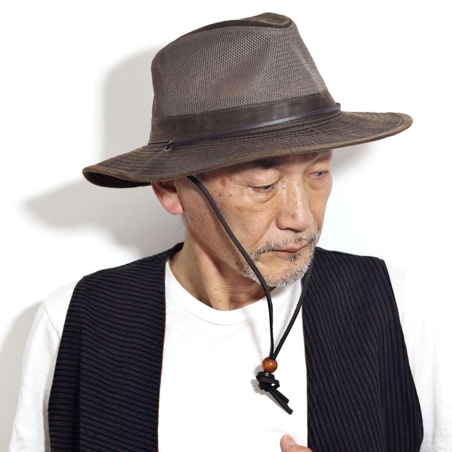 涼しい 帽子 メッシュ素材 メンズ 大きいサイズ サファリハット 春夏