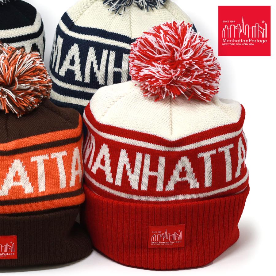 Manhattan Portage（マンハッタンポーテージ） ニット帽 ポンポン付き