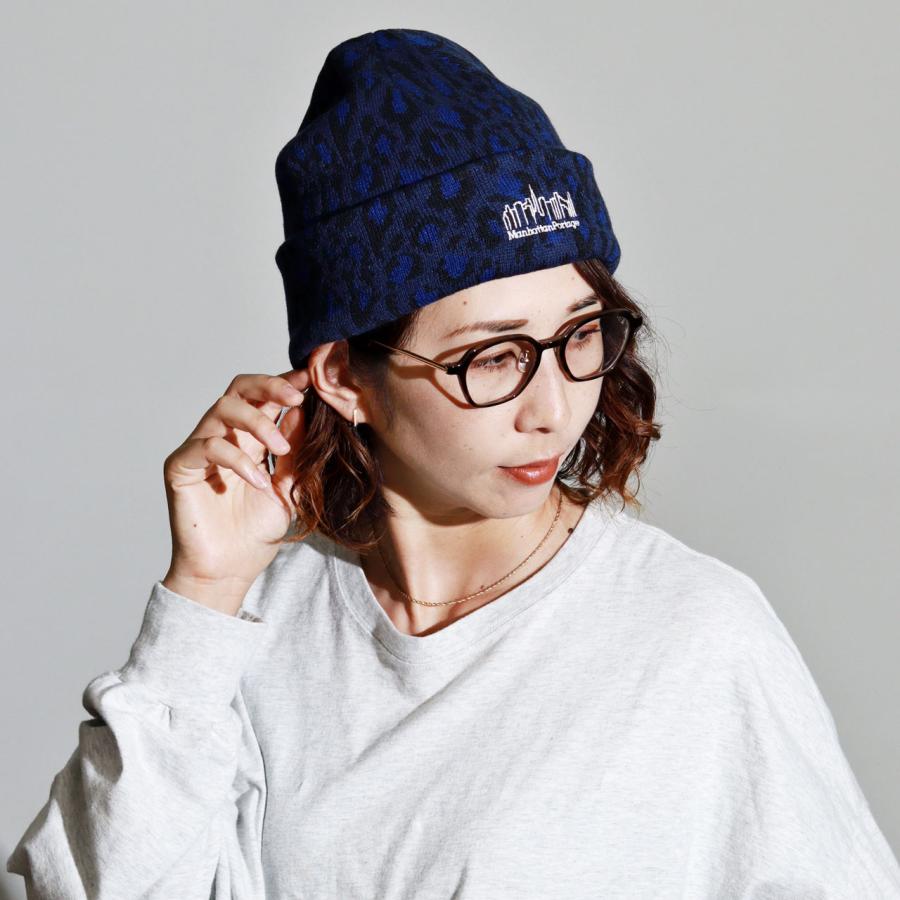 Manhattan Portage（マンハッタンポーテージ） ニット帽 ヒョウ柄