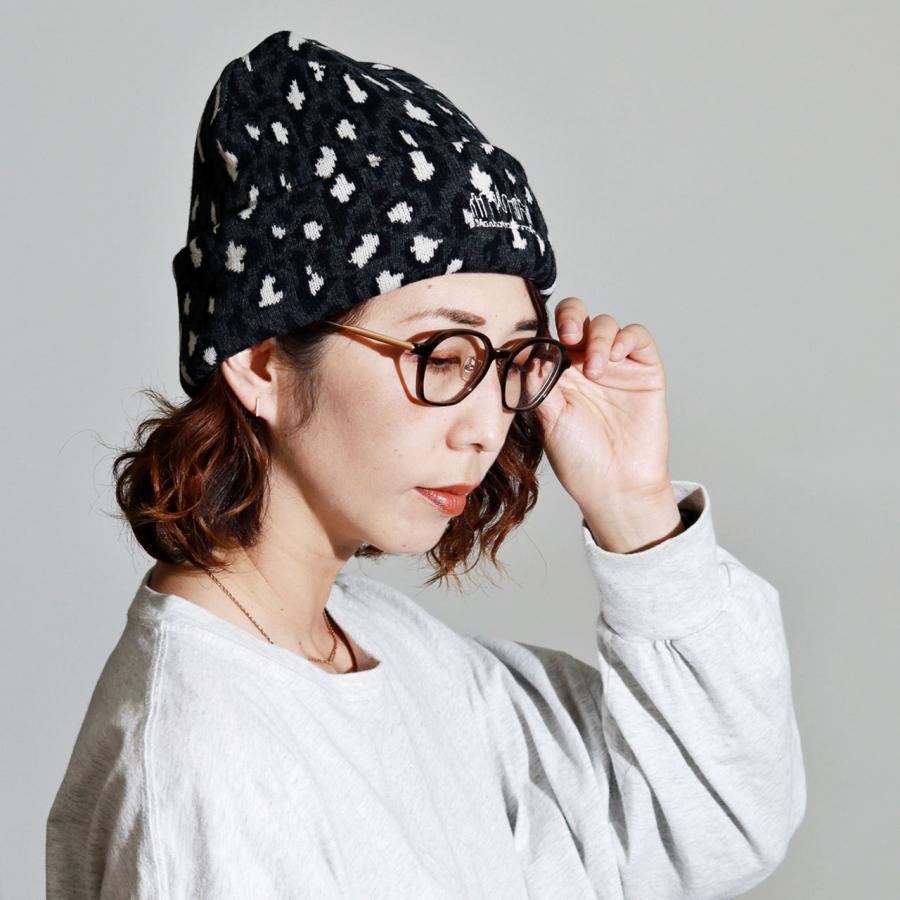 Manhattan Portage（マンハッタンポーテージ） ニット帽 ヒョウ柄