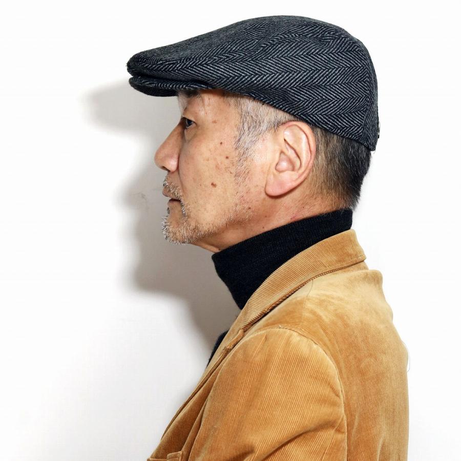 ATTABOY ハンチング帽 メンズ ヘリンボーン インポート 帽子 DPC