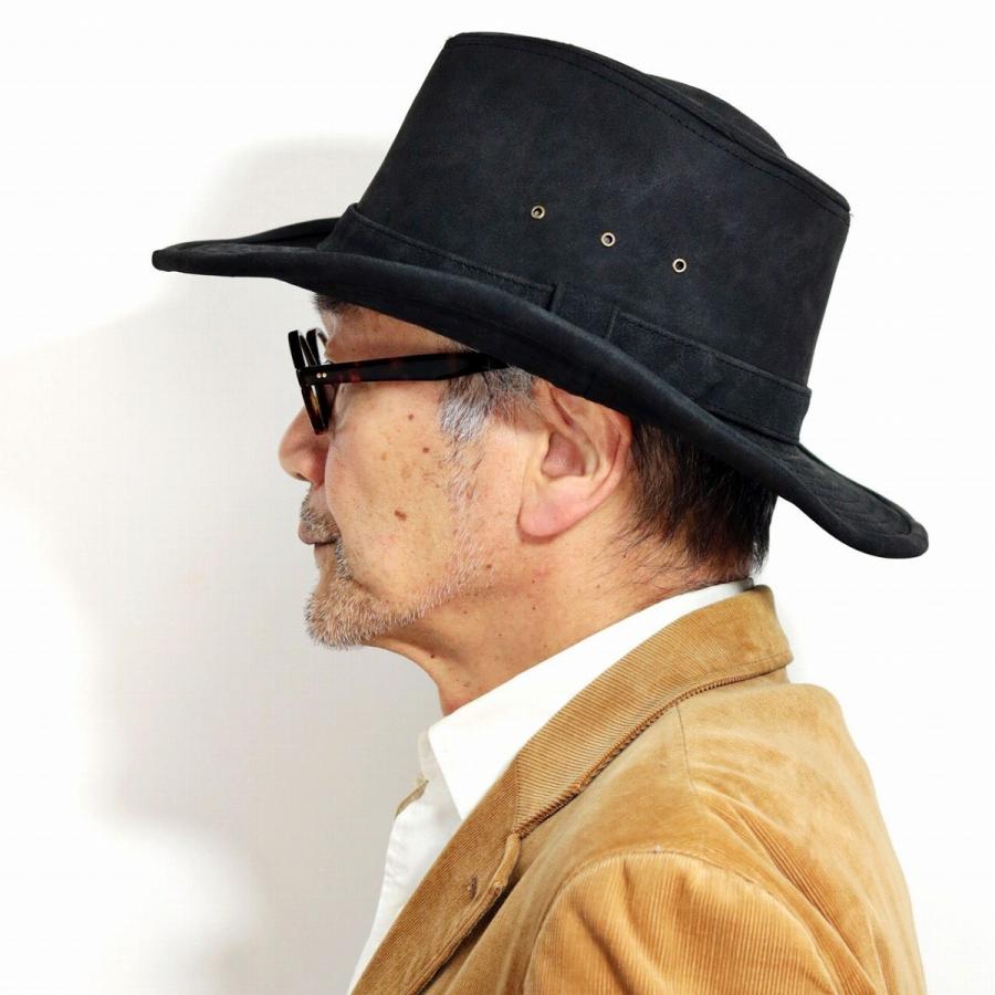 ハット レザー フェイク カウボーイ 大きいサイズ つば 変形 ワイヤー