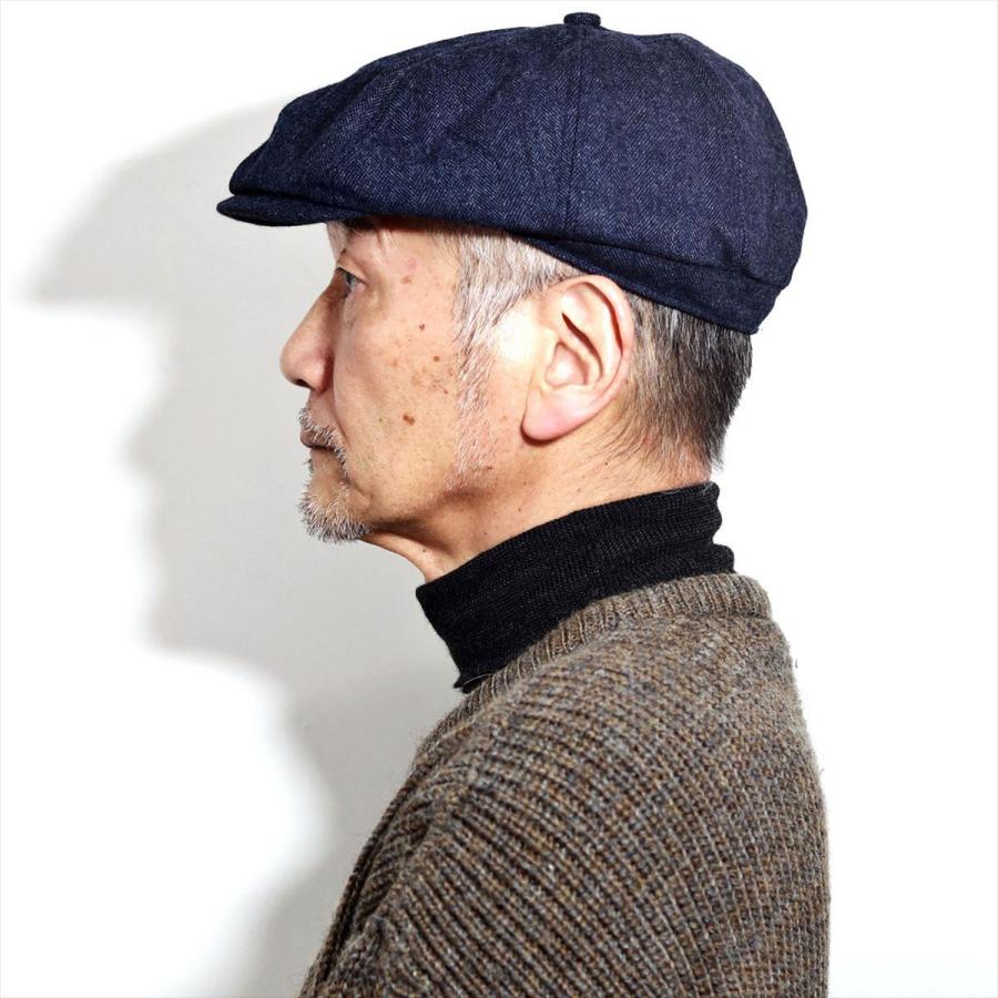 Anthony Peto ヘリンボーン ウール キャスケット 59cm メンズ Anthony Peto ヘリンボーン ウール キャスケット 59cm メンズ Anthony