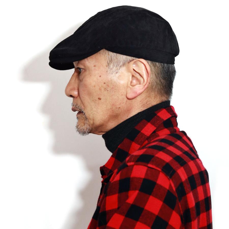 コーデュロイ 帽子 ハンチング メンズ 渋い Dorfman Pacific 黒 紳士