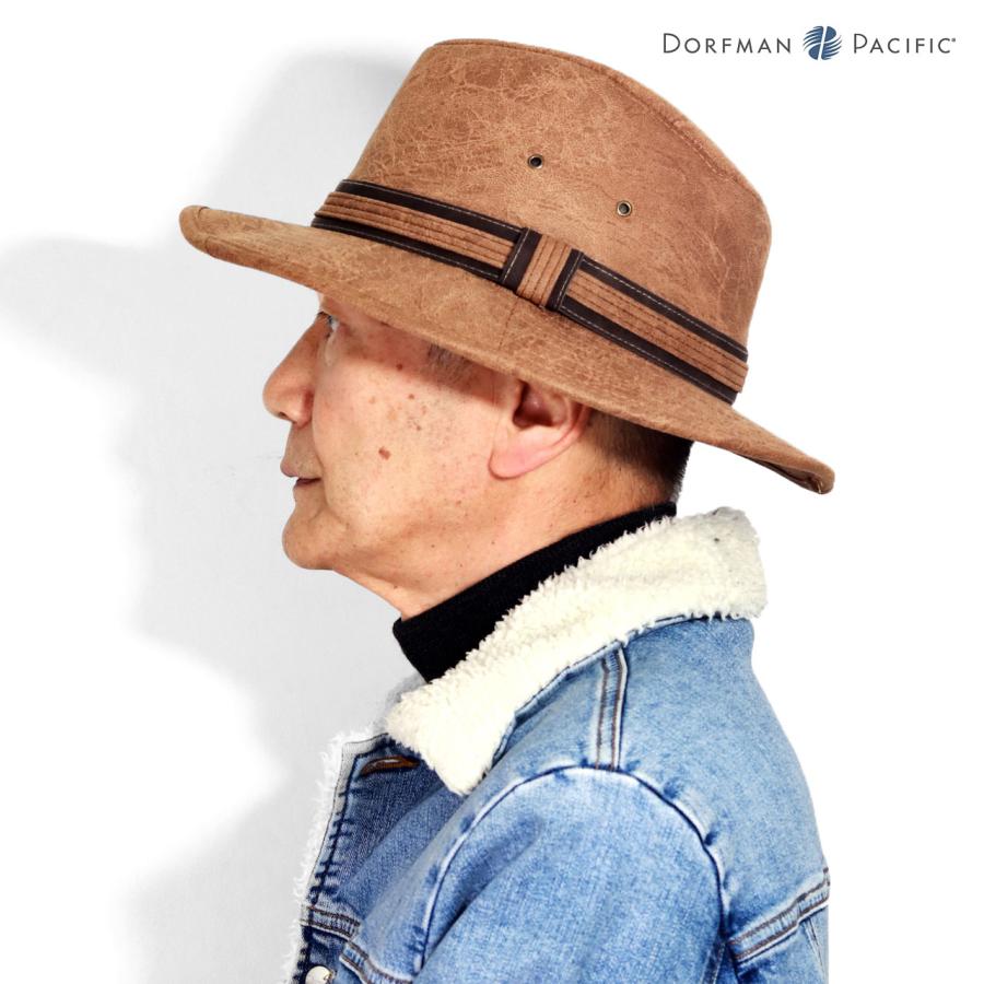 サファリハット レザー つば広 帽子 メンズ ウエスタン ハット BBQ