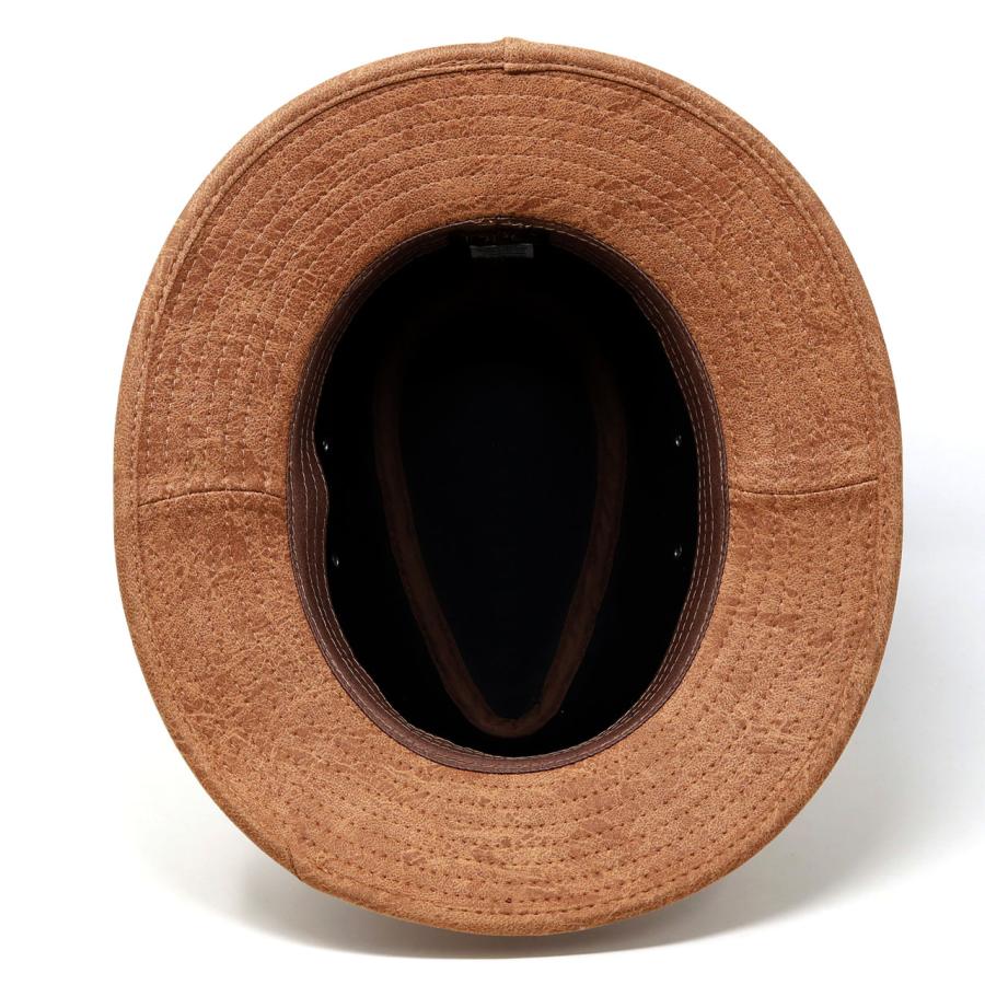 サファリハット レザー つば広 帽子 メンズ ウエスタン ハット BBQ