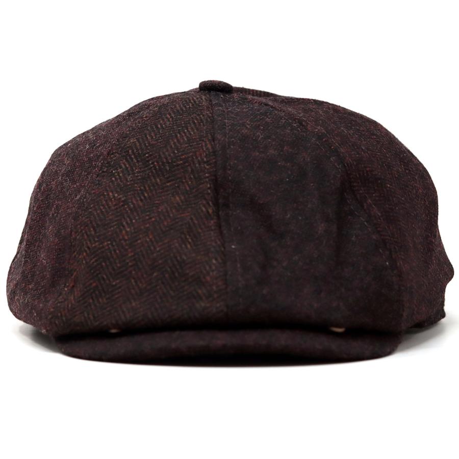ツイード ハンチング メンズ 紳士 帽子 キャスケット ウール キャス