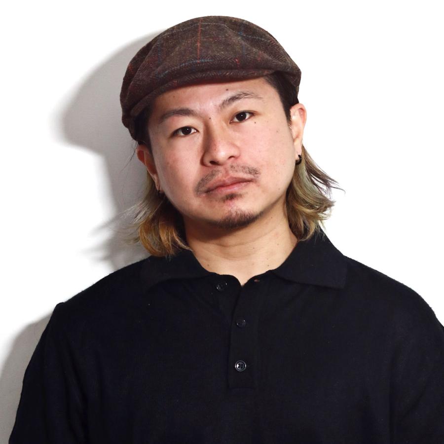 ハンチング 帽子 メンズ CIRCA1921 紳士 チェック柄 ウールブレンド