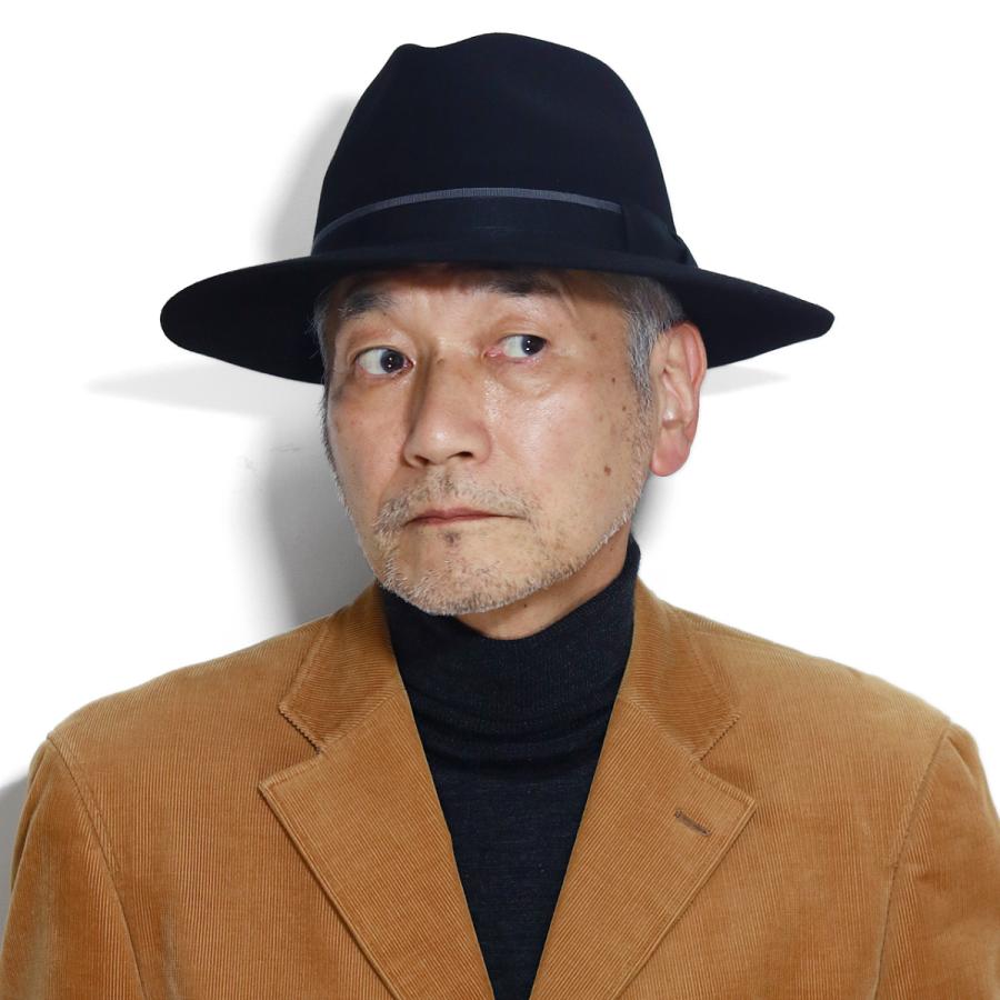 BED J.W. FORD ラビットファー ウール ハット サイズ1 日本製 ワイドブリム ビーバーファーフェルト 中折れハット メンズ マイザー