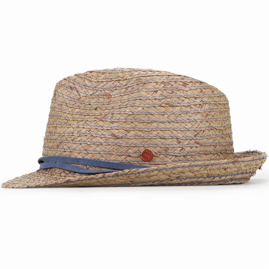 新品　MAYSER メッシュハット　中折れ マイザー 中折れ帽 MAYSER Tito ラフィア ブレード 中折れ 帽子 メンズ