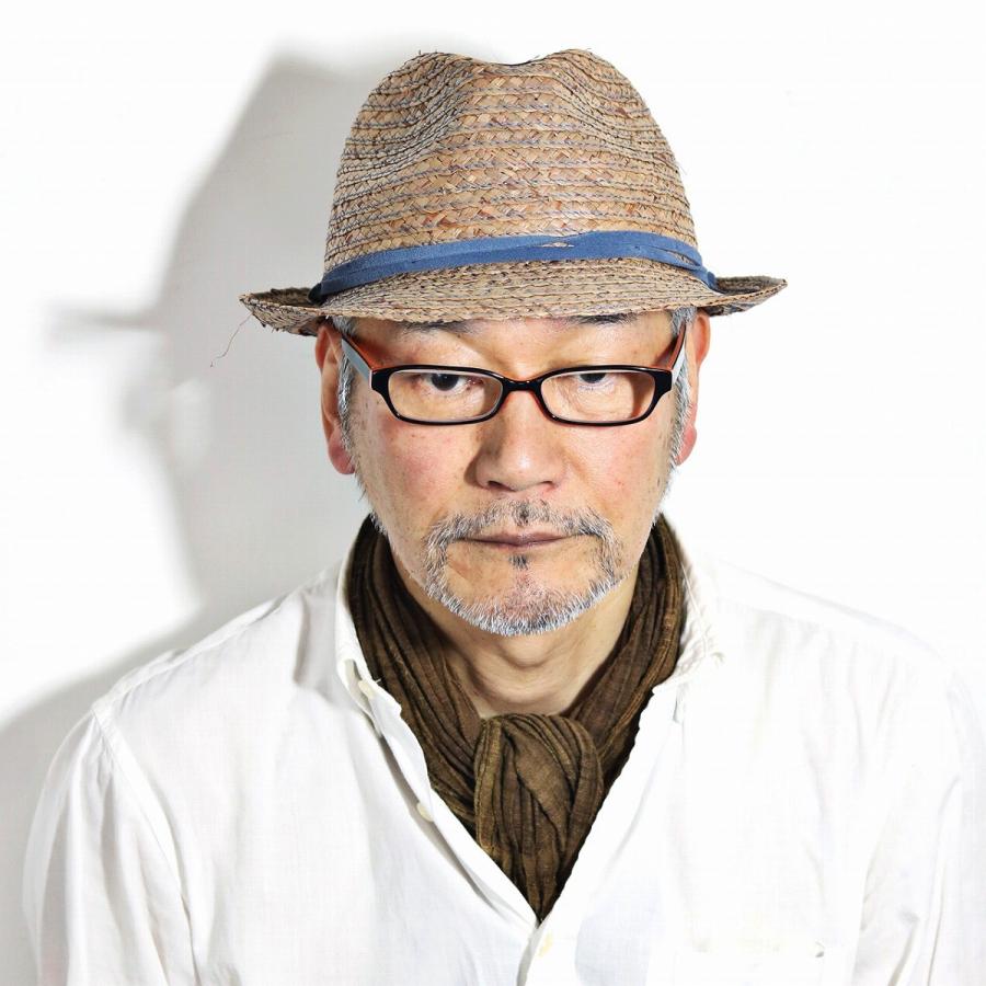 マイザー 中折れ帽 MAYSER Tito ラフィア ブレード 中折れ 帽子 メンズ