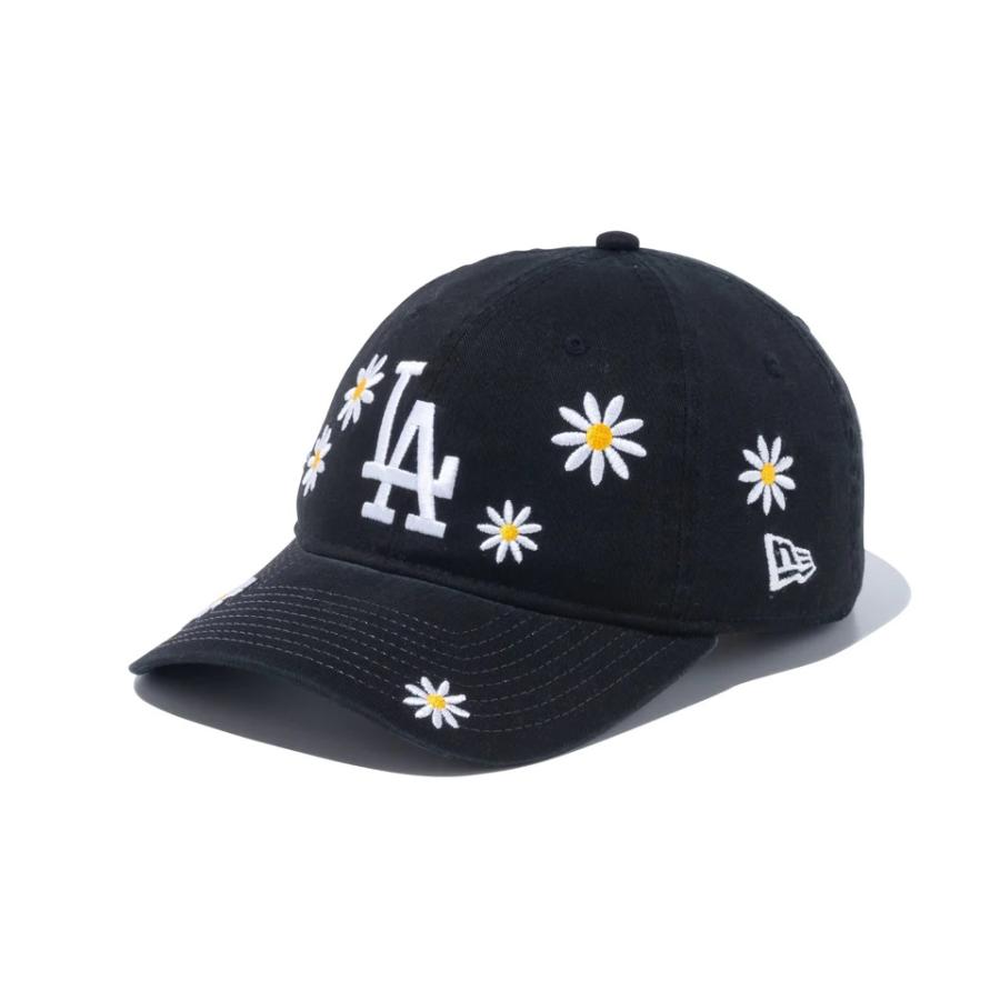 ニューエラ レディース キャップ 花柄 帽子 ドジャース ヤンキース アスレチックス ロゴ NEWERA 9TWENTY MLB Flower Embroidery 秋冬 全3色｜elehelm-hatstore｜05