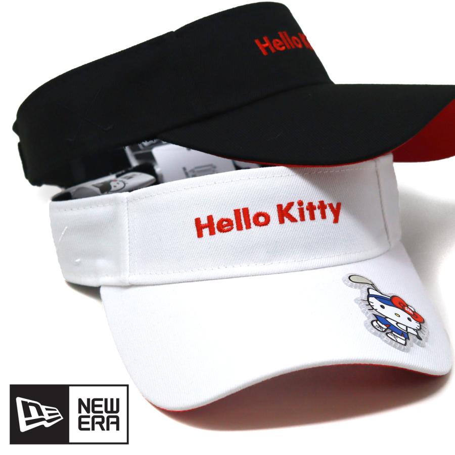 HELLO KITTY サンバイザー ハローキティ キティ NEW ERA（ニューエラ） ゴルフ ハローキティ サンバイザー レディース