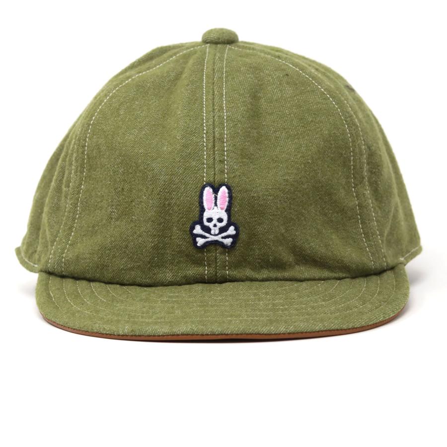 Psycho Bunny（サイコバニー） ゴルフキャップ ゴルフ 起毛デニム 洗い
