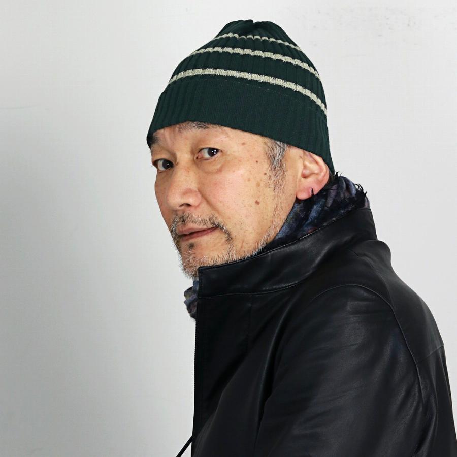 Psycho Bunny（サイコバニー） ボーダーニット 秋冬 ビーニー帽 ニット