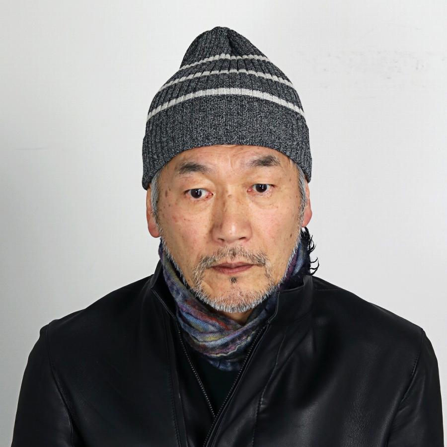 Psycho Bunny サイコバニー ケーブル編み ニット S 黒 日本製 Psycho Bunny（サイコバニー） ビーニー帽 ニット帽 メンズ レディース