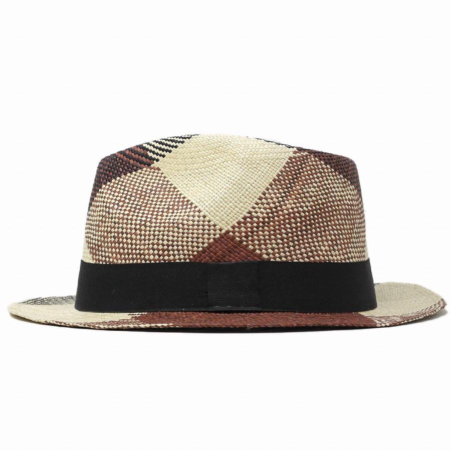 ハット 夏 パナマハット 帽子 メンズ レディース 編み柄 本