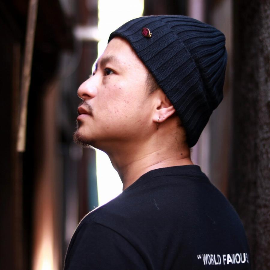 ニット帽 メンズ 夏 フレンチリネン混 メンズ ニット帽 夏用 Maison Birth メゾンバース 小物 ニットキャップ ネイビー Pe 013 Elehelm帽子通販専門店 通販 Yahoo ショッピング