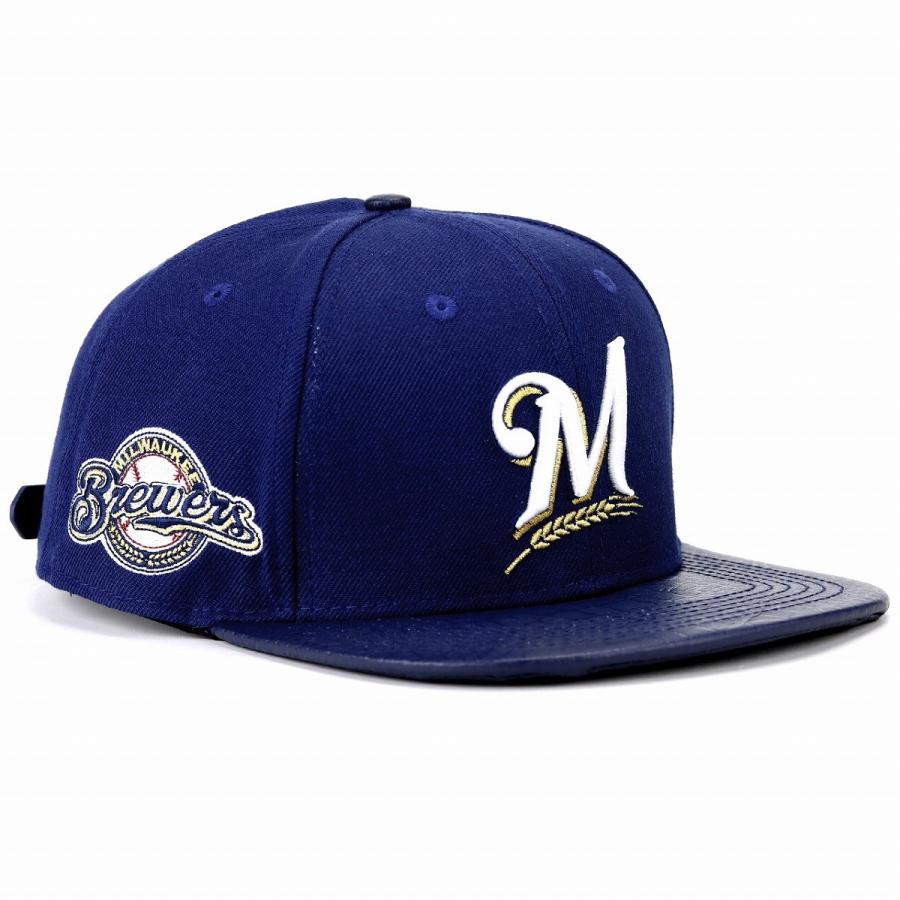 ミルウォーキーブリュワーズ ロゴ 刺繍 キャップ プロスタンダード
