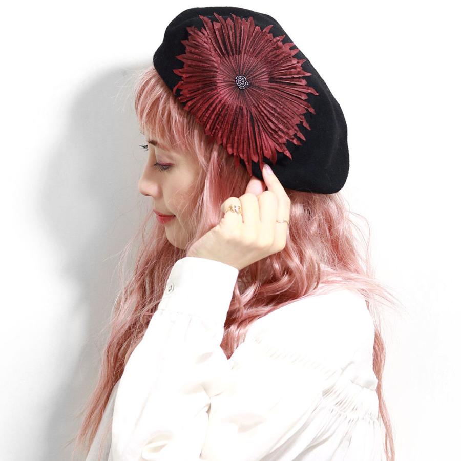 ばらいろのぼうし ベレー帽 Barairo no Boushi 可愛い ベレー帽 レディース バラ色の帽子