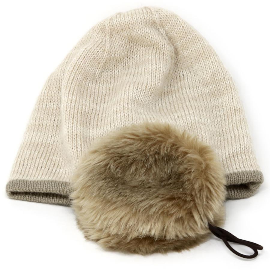 【美品正規品】アレキサンダーワン　アンゴラ　ファー　ニット帽　Nissy着用 Barairo no Boushi ニット帽 レディース 可愛い 秋冬 イヤマフ